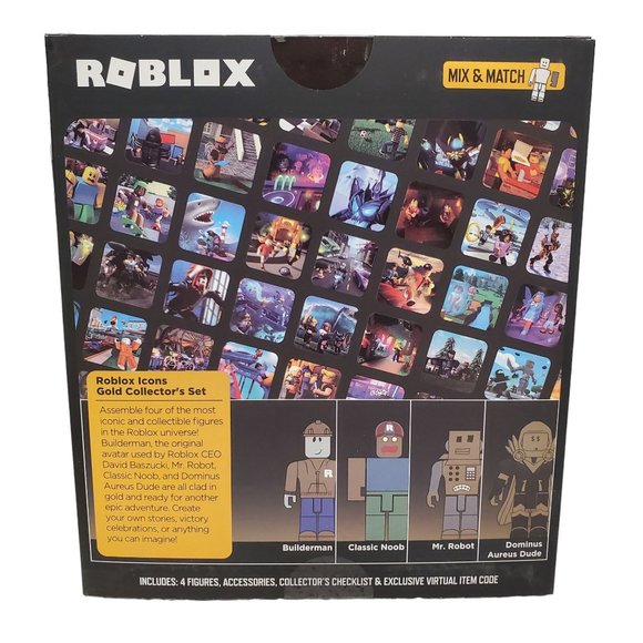 Roblox Icons Gold Collectors Set 15th Anniversary Gold Collectors Set Figures - Picture 7 of 16
